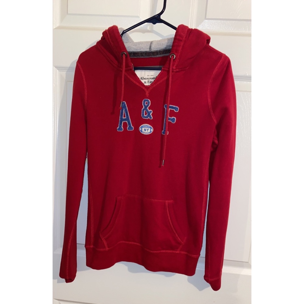 Abercrombie and Fitch A&F red hoodie sweater - Picture 5 of 5